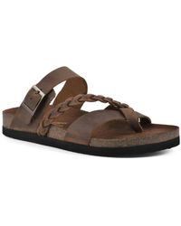 White Mountain - Hazy Footbed Sandals - Lyst
