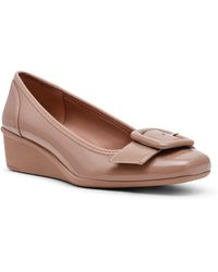 Anne Klein - Wyatt Buckle Wedge Pumps - Lyst