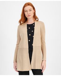Anne Klein - Monterey Open-front Longline Cardigan - Lyst