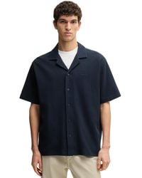 BOSS - Boss By Waffle Cotton Relaxed-fit Shirt - Lyst