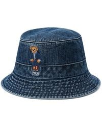 Polo Ralph Lauren - Polo Bear Denim Bucket Hat - Lyst
