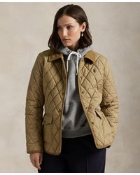 Polo Ralph Lauren - Corduroy-trim Quilted Barn Jacket - Lyst