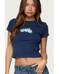 Edikted - Bluberry Patch T Shirt - Lyst