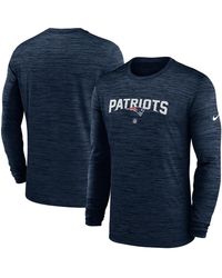 Nike - New England Patriots Sideline Team Velocity Performance Long Sleeve T-shirt - Lyst