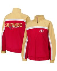 G-III 4Her by Carl Banks - San Francisco 49ers Post Game Full-zip Track Jacket - Lyst