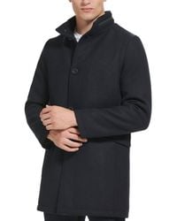 Kenneth Cole - Wool Button Car Coat - Lyst