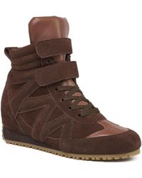 J/Slides - Tall High-top Wedge Suede Sneakers - Lyst