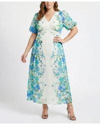 Taylor Plus Size Chiffon Ruffled V-neck Maxi Dress | Lyst Taylor Plus Size Chiffon Ruffled V-neck Maxi Dress | Lyst