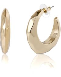 BCBGMAXAZRIA - Textured Croissant Hoop Earrings - Lyst