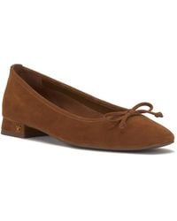 Vince Camuto - Jenlea Almond-toe Block-heel Bow Ballet Pumps - Lyst