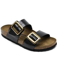 Birkenstock - Sydney Luxe Buckle Birko-flor Sandals From Finish Line - Lyst