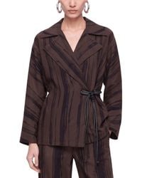Nocturne - Wrap Lightweight Printed Jacket - Lyst