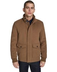 Cole Haan - Stand-collar Long-sleeve Bomber Jacket - Lyst