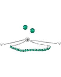 Macy's - Simulated Round Adjustable Bracelet - Lyst