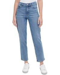 Calvin Klein - High-rise Straight-leg Jeans - Lyst