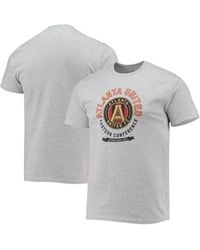 Majestic Gray Atlanta United Fc Established T-shirt