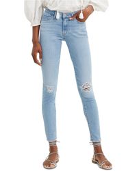 levi's 711 skinny jeans white
