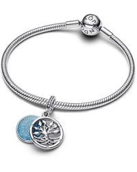 PANDORA - Glow-in-the-dark Infinity Tree Double Dangle Charm - Lyst