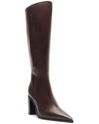 SCHUTZ SHOES - Mikki Up Knee High Block Heel Boots - Lyst
