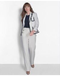 Tommy Hilfiger - Contrast Trim Crewneck Top Contrast Trim Puff Sleeve Jacket Sailor Pants - Lyst