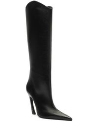 SCHUTZ SHOES - Maryann Up Curve Pointy Toe Boots - Lyst