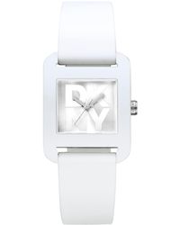 DKNY - City Sport Silicone Strap Watch - Lyst