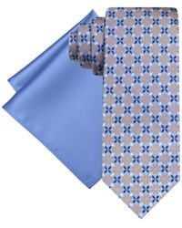 Steve Harvey - Medallion Tie & Solid Pocket Square Set - Lyst