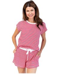 Sant And Abel - Stripe Jersey Short Pj Set - Lyst