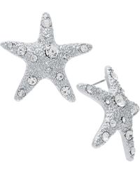 INC International Concepts - Silver-tone Pave Starfish Drop Earrings - Lyst