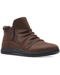 Clarks - Breeze Range Ruched Ankle Booties - Lyst