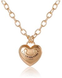 Juicy Couture - Gold-tone Heart Pendant Necklace - Lyst