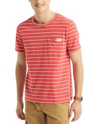 Nautica - Classic-fit Stripe Pocket T-shirt - Lyst