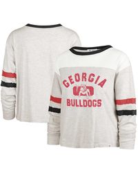 '47 - Distressed Georgia Bulldogs Vault All Class Lena Long Sleeve T-shirt - Lyst