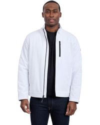 Calvin Klein - Sherpa Lined Softshell Stand Collar Jacket - Lyst