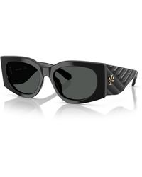 Tory Burch - Kira Rectangle Sunglasses, One Size - Lyst