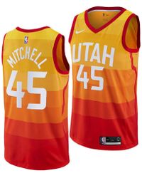 donovan mitchell jersey orange
