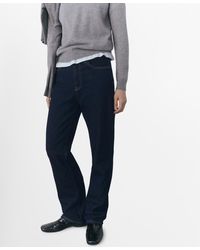 Mango - Matilda Rinse Wash Straight Jeans - Lyst