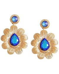 SOH - Teardrop Flora Drop Earrings - Lyst