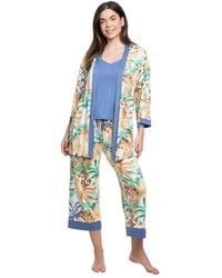 Linea Donatella - Printed Long-sleeve Wrapper - Lyst