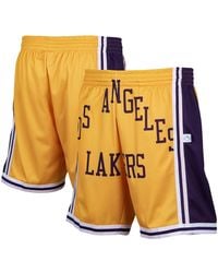 Lakers shorts Mitchell & Ness x Just Don NBA x Los - Depop