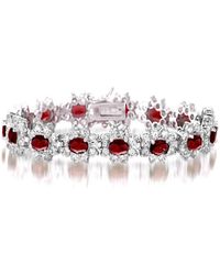 Genevive Jewelry - Sterling Silver White Gold Plated - Lyst