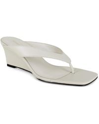 Kenneth Cole - Susannah Dress Wedge Thong Sandals - Lyst
