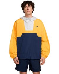 Nike - Club Marina Quarter-zip Colorblocked Anorak Jacket - Lyst