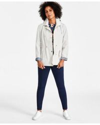 Style & Co. - Style Co Cotton Printed 3 4 Sleeve Top High Rise Ponte Knit Pants Hooded Anorak Created For Macys - Lyst