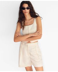 Mango - Linen Blend Suit Vest - Lyst