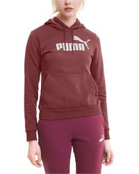 puma retro logo fleece hoodie