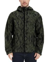 Hawke & Co. - All-season Lightweight Stretch Hooded Rain Jacket - Lyst