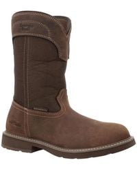Georgia Boot - Core 37 Farm And Ranch Round Toe Pull-on - Lyst