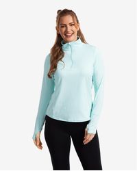 BloqUV - Upf 50+ Sun Protective Relaxed Mock Zip Top - Lyst