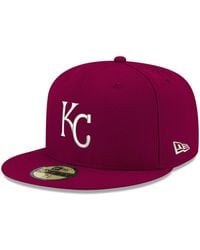 KTZ - Kansas City Royals Logo White 59fifty Fitted Hat - Lyst